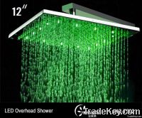 12" Brass LED overhead Shower