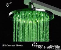 8" Brass LED rain Shower