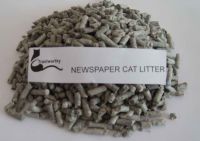 Newspaper cat litter