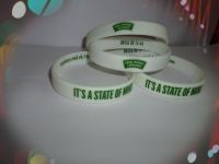 Promotional Silk Screen Printed Style Customized Silicone Bracelet