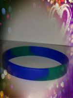 2013 blank cheapest mix color segment silicone wristband