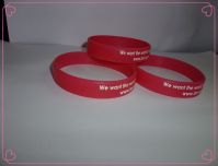2013 hot sell silk-screen printed silicone wristband with custom logo for adult size
