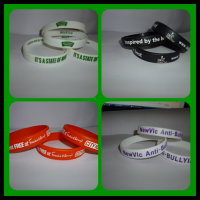 Printed Silicone Cheap Wristbands