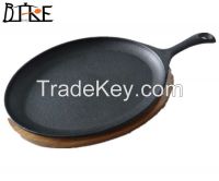 Supplier of seasoned cast iron fajita pans