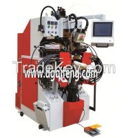 Most intelligent computerized auto-cementing side and heel lasting machine