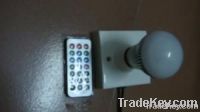 E27 RGB LED bulb with remote control