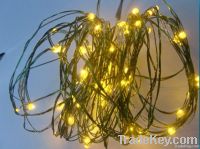 party decorative 3V Yellow led copper string light