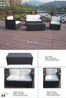 PE rattan sofa & tea table-TAD-0025