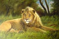 -animal oil painting