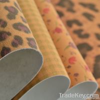 New fashion yanbuck cork fabric for lady shoes