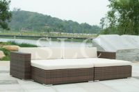Outdoor furniture-wicker lounger chaise