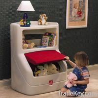 kids&#039; toys storage box with rotational
