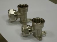 Brass Fittings Elbow With Wallplate