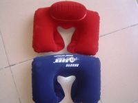 Inflatable neck support pillow