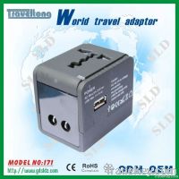 universal international travel usb plug adapter