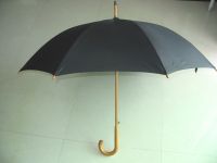 wooden umbrella