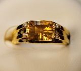 925 Silver Ring with Citrine (LTC1002)