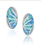 925 Sterling Silver Earrings with Opal (LOP1095)