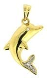 10K Yellow Gold Pendant With Diamond