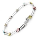 925 Silver Bracelet with Gemstone (LBRG1041)