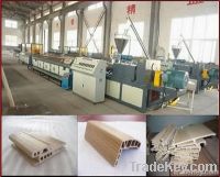 WPC door profile production line/wood plastic machine