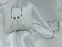 PNA-004 Pearl Necklace with Sterling Silver Chain