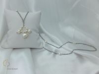 PNA-019 Pearl Necklace with Sterling Silver Chain