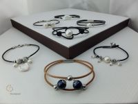 02-Pearl Leather Bracelet
