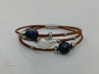 112_Pearl Leather Bracelet PLB029