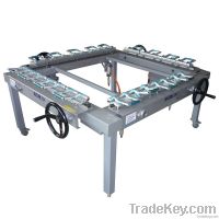 Mesh stretching machine