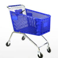 Unfolding plastic shopping trolley supermarket shopping carts