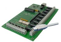 Input/output Card with 6 inputs and 9 outputs and USB interface