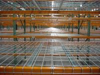 Wire mesh shelving