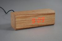 wooden led time clock