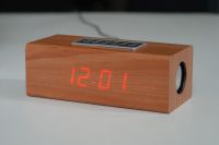 FM radio with led clock