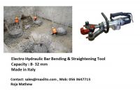 Steel rebar straightener bending machine