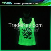 Photo luminescent (glow no need of electric) glowing tank top