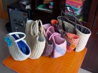 straw bags, baskets, mats, boxes