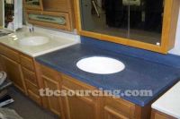 sky blue surface countertop