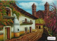 Mexican oil paintings / mexican pueblos oil paintings