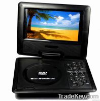 7inch portable dvd player with TV FM SD
