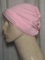 Beaded Cotton Bonnet Cap