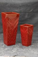 Red pots $ planter for hotel