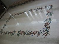 semiprecious stone inlay flooring