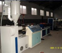 Plastic single wall corrugated pipe machine line