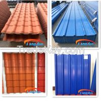 Pvc synthetic roof tiles