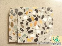Honed Stone Tiles, Half-polished Terrazzo Tiles