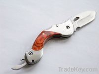 Camping knife with  bottle openner CM007