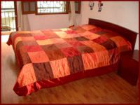 Red Patchwork Bed Spread