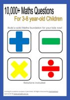 Maths eBook Exercise Questions & Answers for Children aged 3-8